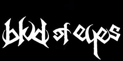 Stylized text logo on black background